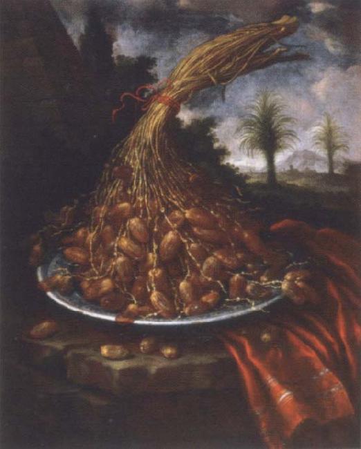 Bartolomeo Bimbi Plate with Datteln Germany oil painting art